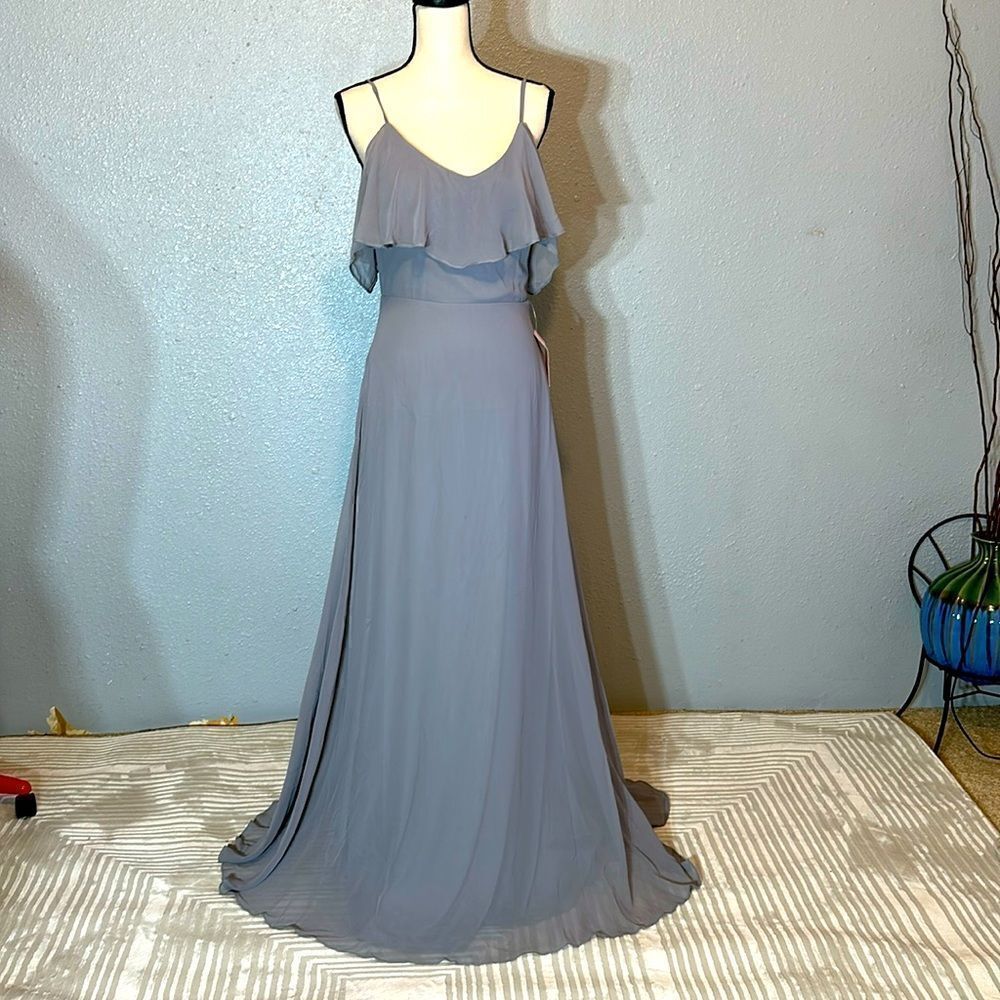 Birdy grey Jane silver women’s maxi dress size M